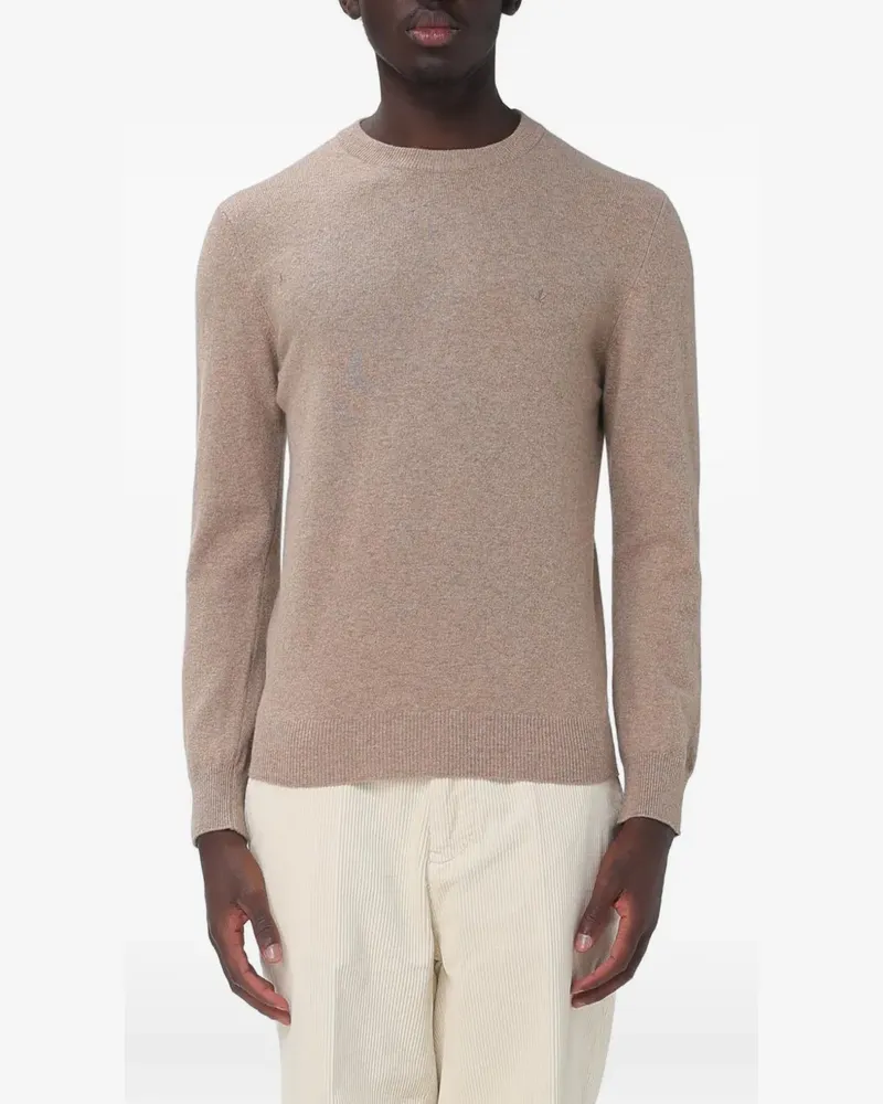Brooksfield crew-neck wool sweater - Nude Nude
