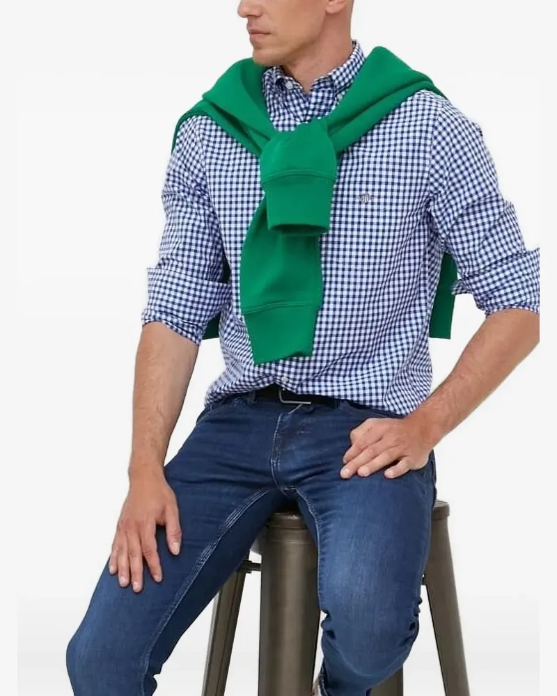 Gant Hemd mit Vichy-Karo - Blau Blau