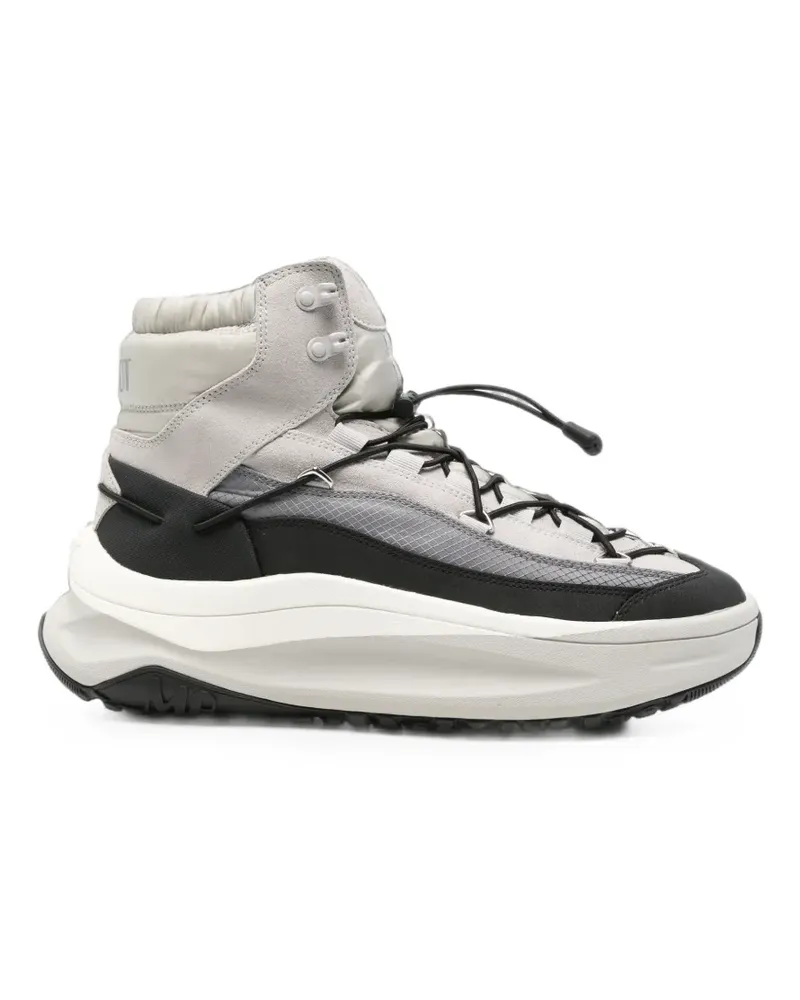 Moon Boot panelled high-top sneakers - Grau Grau