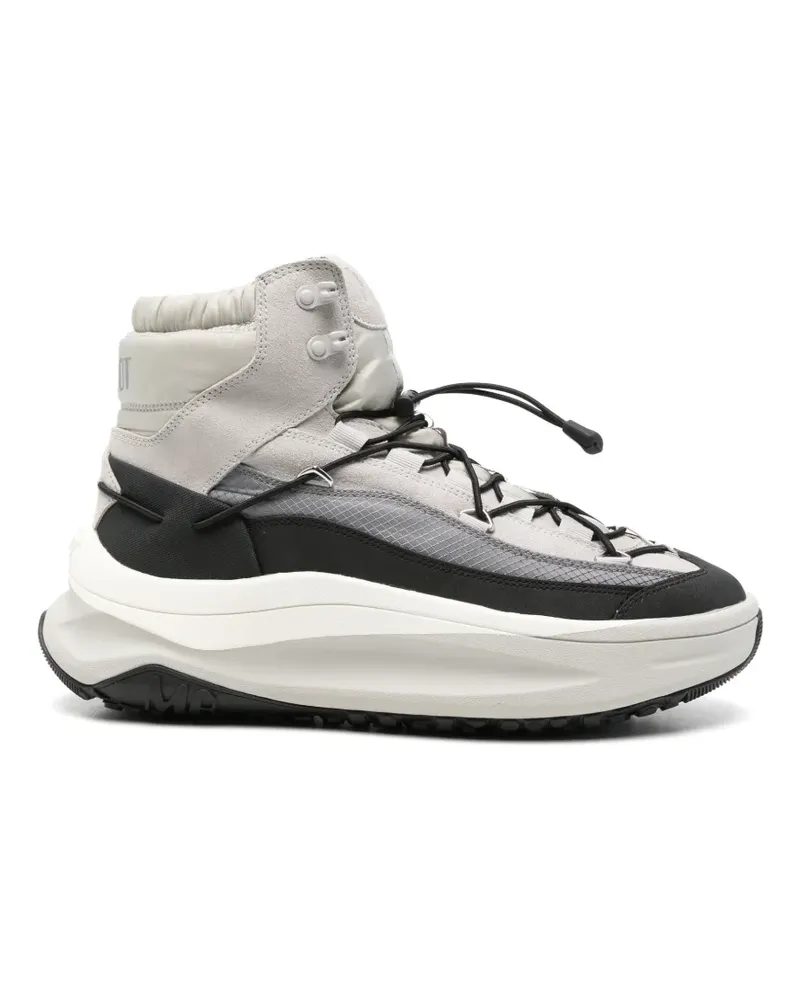 Moon Boot High-Top-Sneakers mit Einsätzen - Grau Grau
