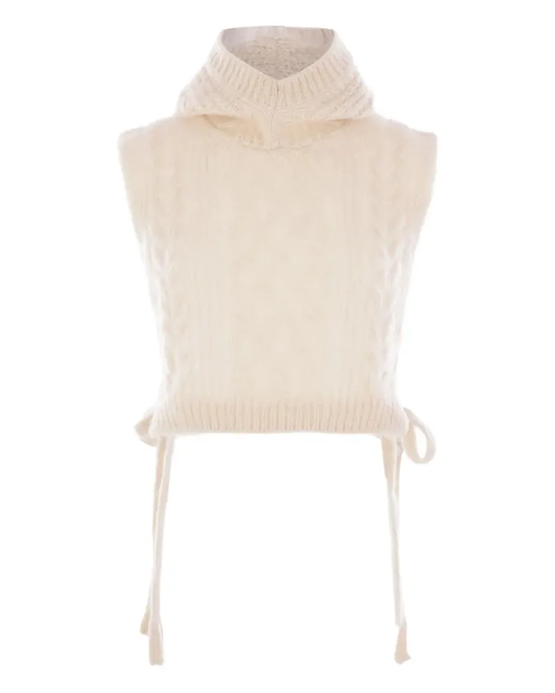Comme des Garçons Kapuzenoberteil mit Zopfmuster - Nude Nude