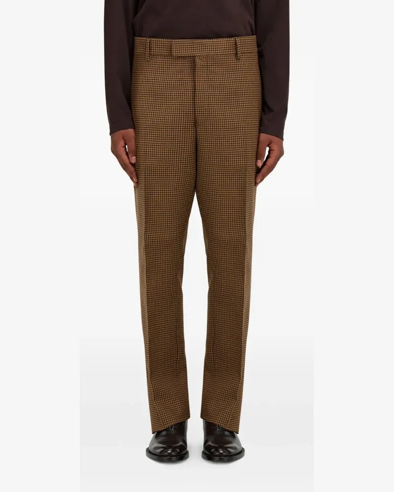 Ferragamo Hose mit Vichy-Karomuster - Braun Braun