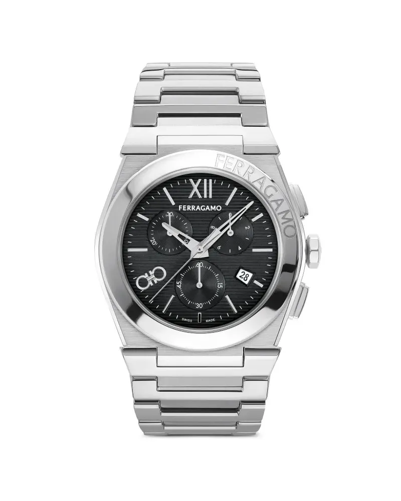 Ferragamo Vega Chrono 42mm - Schwarz Schwarz