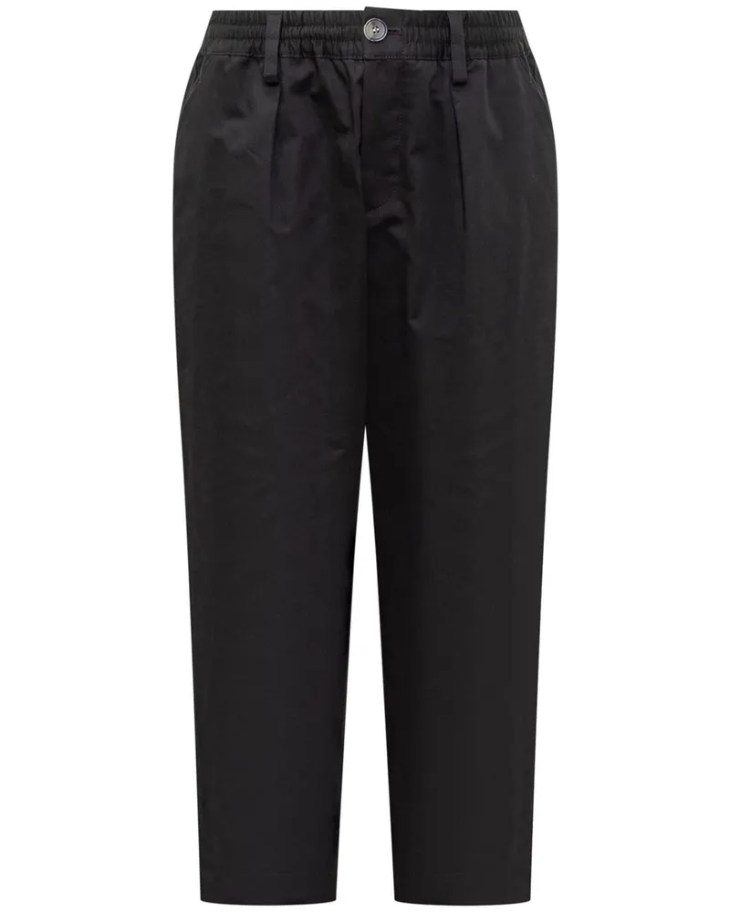 Marni Gerade Gabardine-Hose - Schwarz Schwarz