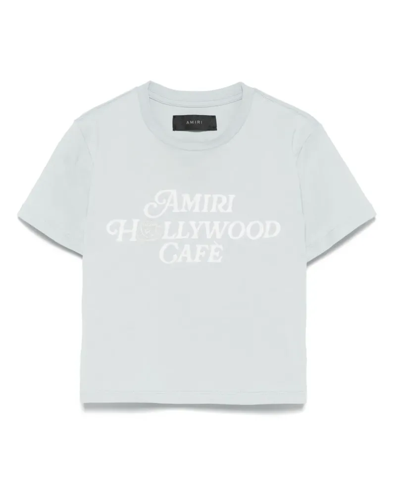 Amiri Hollywood Café T-Shirt - Blau Blau