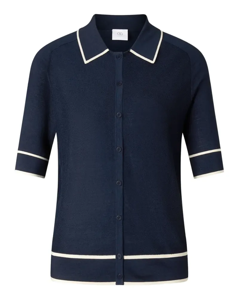 Bogner Peaches Hemd mit Polokragen - Blau Blau
