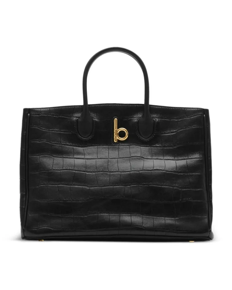 Burberry Kleine Rocking Horse Tote Bag - Schwarz Schwarz