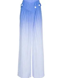 Stine Goya Gestreifte Asta Hose mit weitem Bein Blau