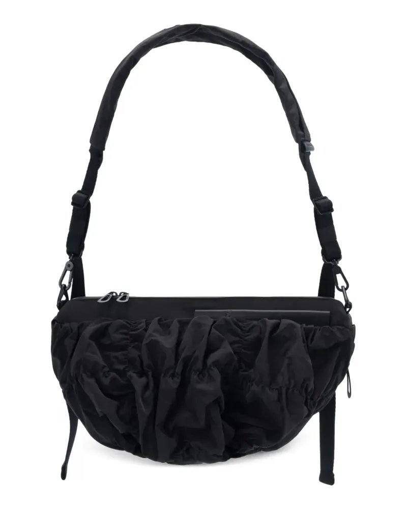 COTEetCIEL Geraffte Schultertasche - Schwarz Schwarz