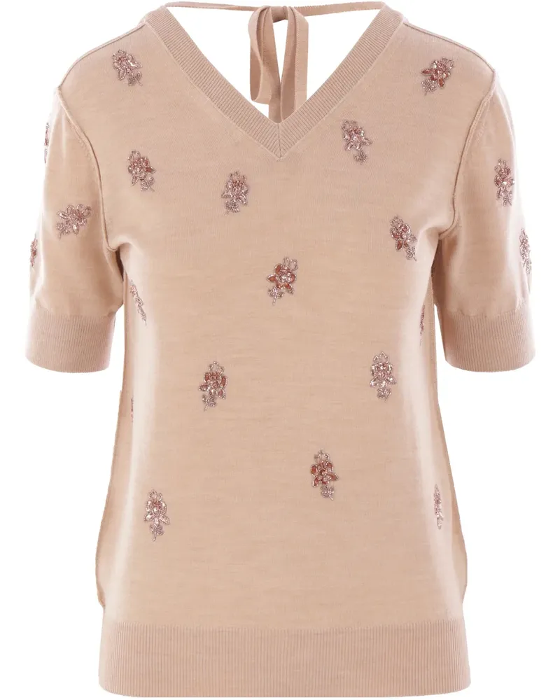 Fendi Cropped-Pullover - Nude Nude
