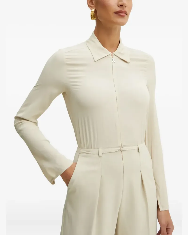 Patrizia Pepe Jumpsuit mit Gürtel - Nude Nude