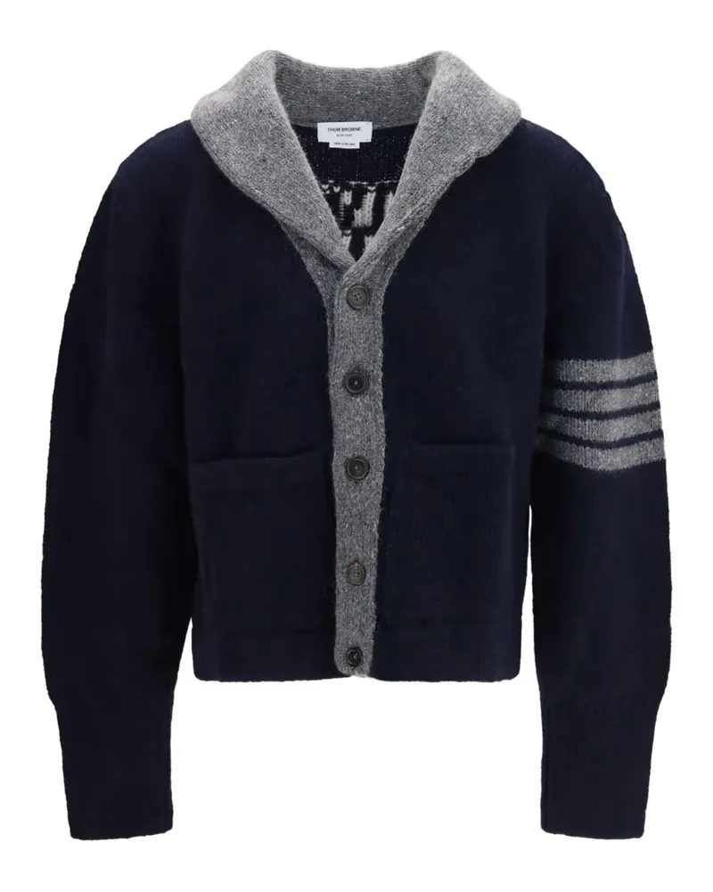Thom Browne Browne 65 Intarsien-Cardigan - Blau Blau