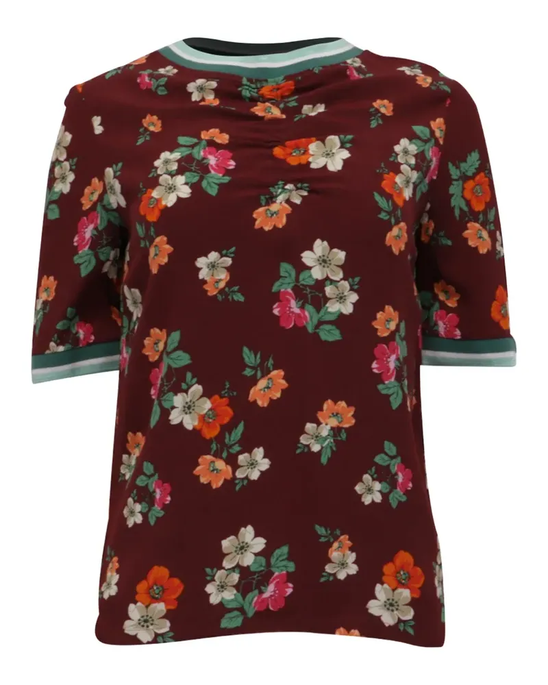 Maje Liatis floral-print top - Rot Rot