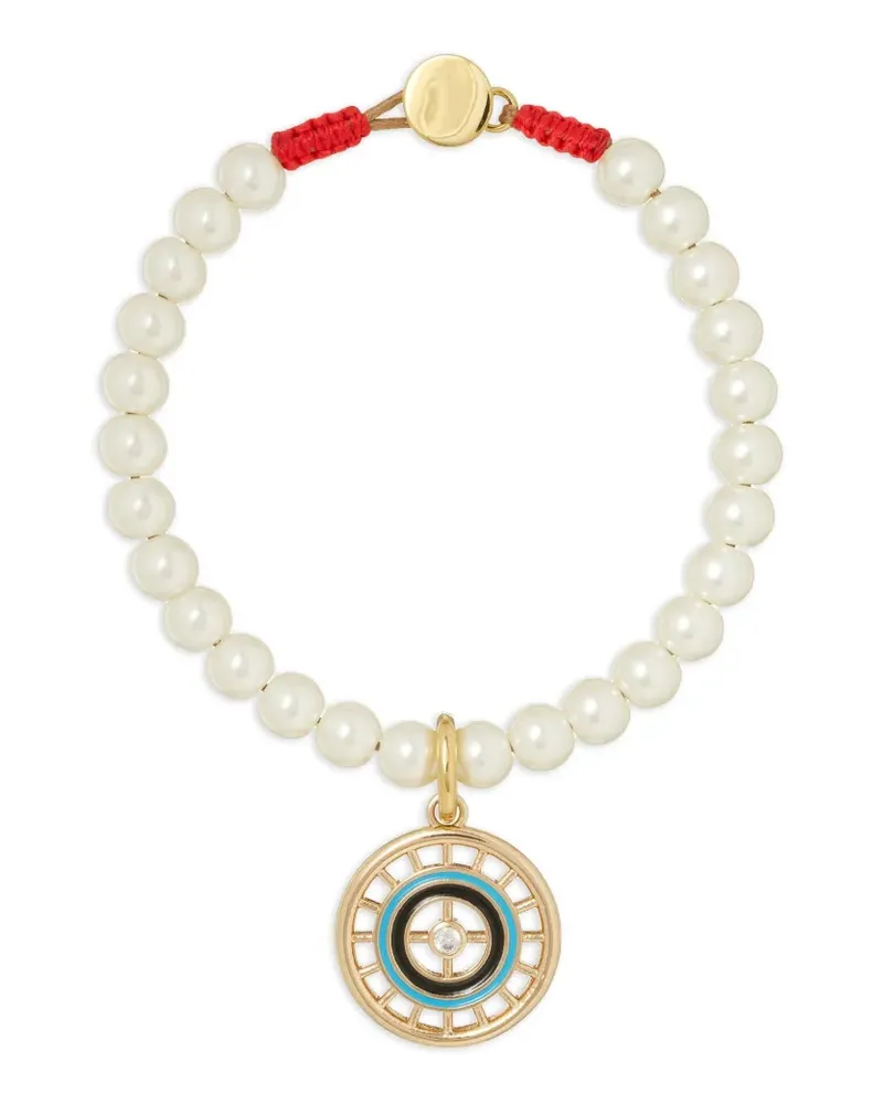 Roxanne Assoulin Armband mit Perlenanhänger - Weiß Weiß