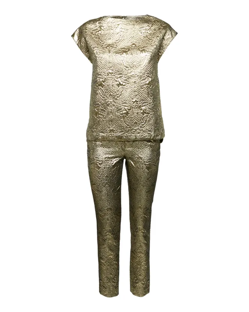 Zadig & Voltaire brocade-texture trousers set - Gold Gold