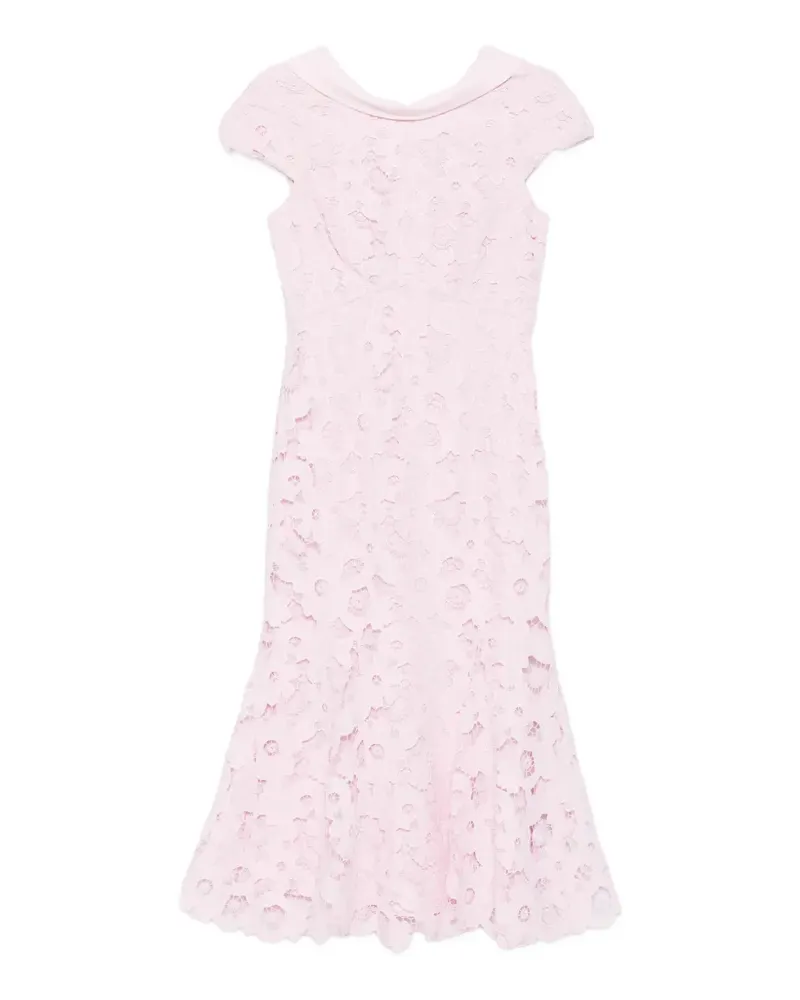 Self-Portrait collar lace dress - Rosa Rosa