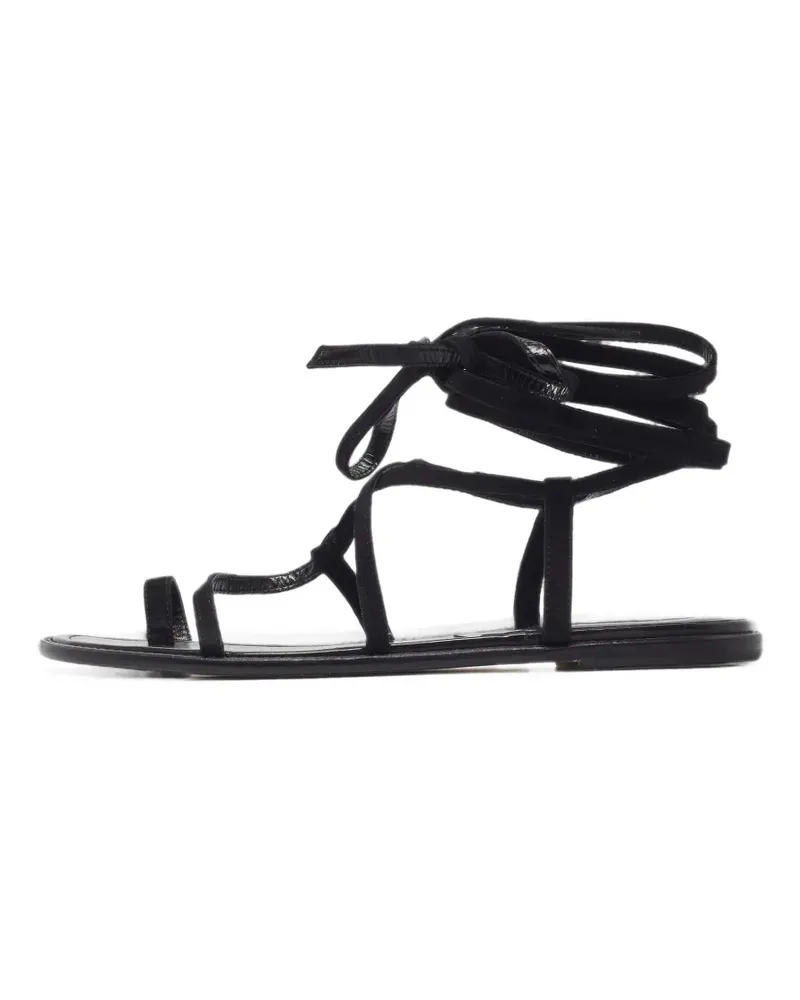 Manolo Blahnik Primathi Sandalen mit Schnürung - Schwarz Schwarz
