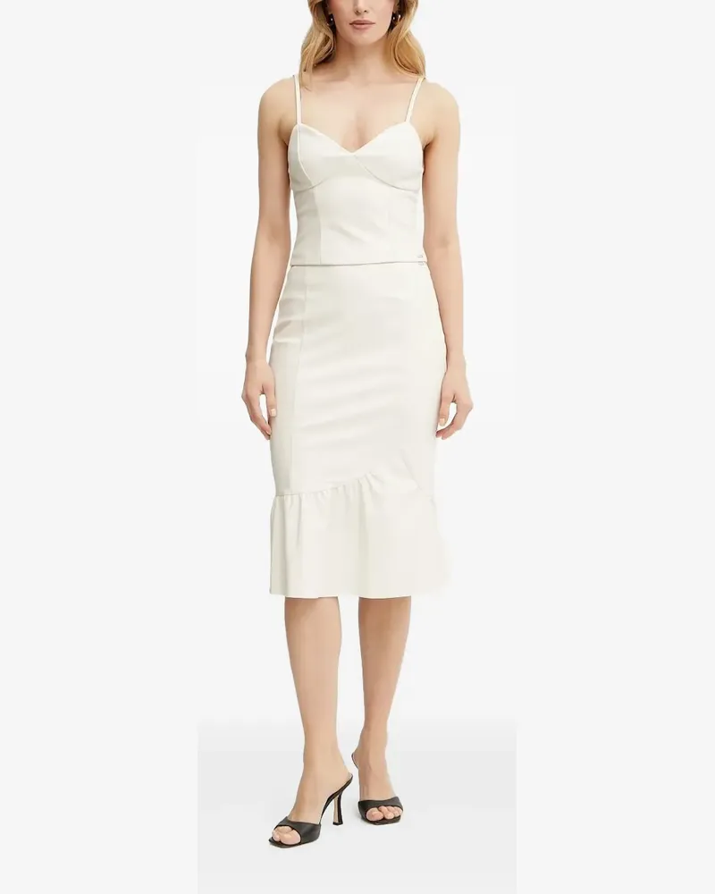 Armani Exchange Corsage mit Herzausschnitt - Weiß Weiß