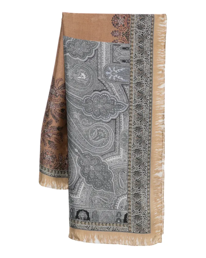 Pierre-Louis Mascia Molare printed scarf - Braun Braun