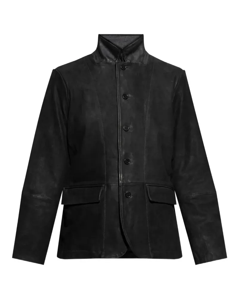 AllSaints Survey double-layered suede jacket - Schwarz Schwarz