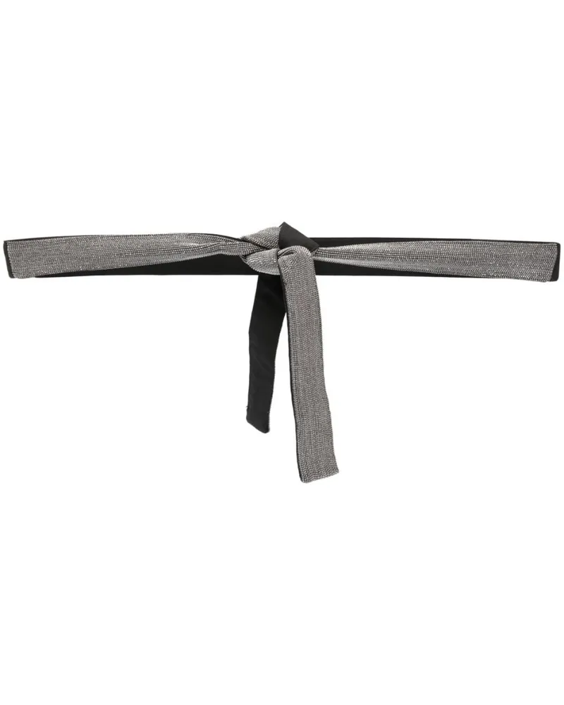 Fabiana Filippi Gürtel mit Schleifendetail - Schwarz Schwarz