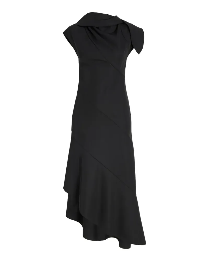 Proenza Schouler Elodine dress in tropical wool - Schwarz Schwarz