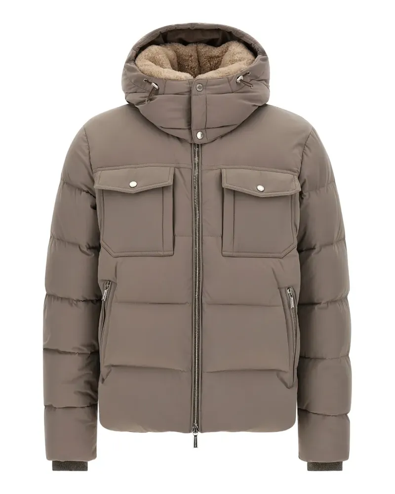 MOORER Alarick Bomberjacke mit Boudin-Steppung - Braun Braun