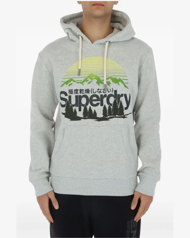Superdry. mountain-graphic hoodie - Grau Grau