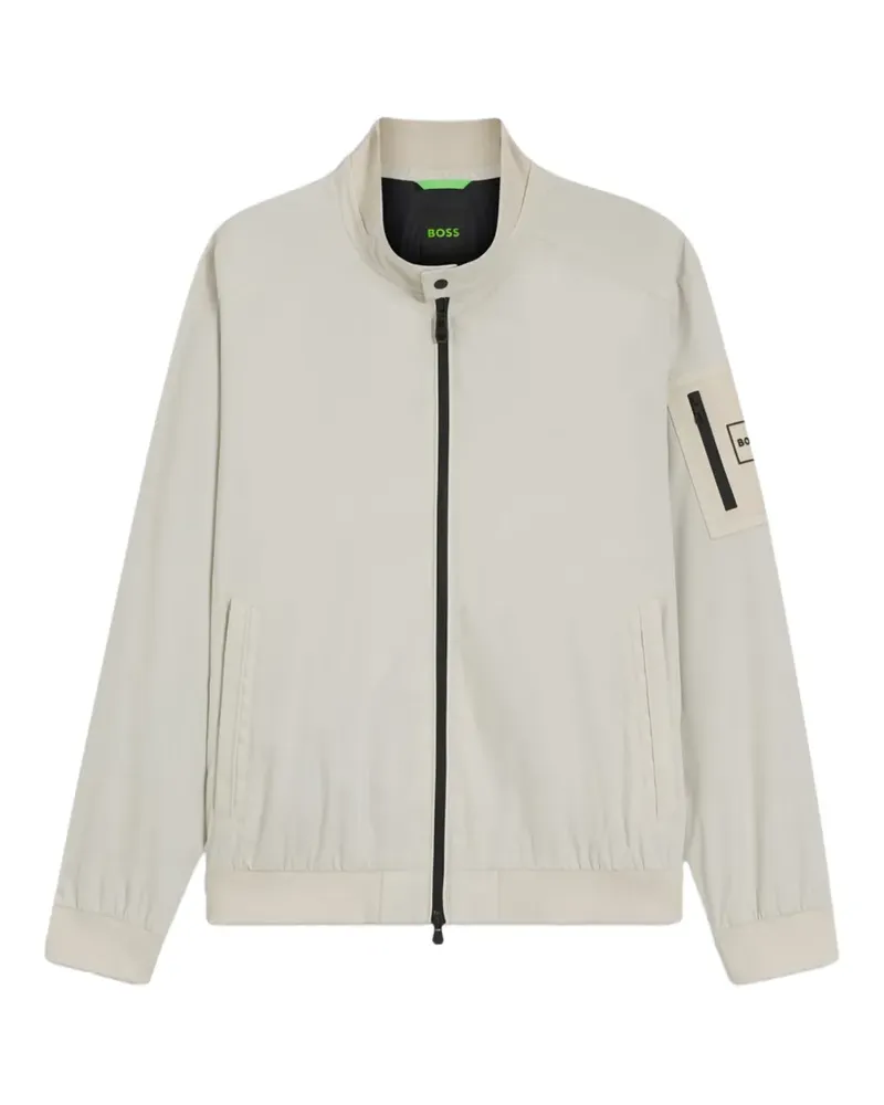 HUGO BOSS Wasserabweisende Blousonjacke mit doppelter Paspelierung - Nude Nude