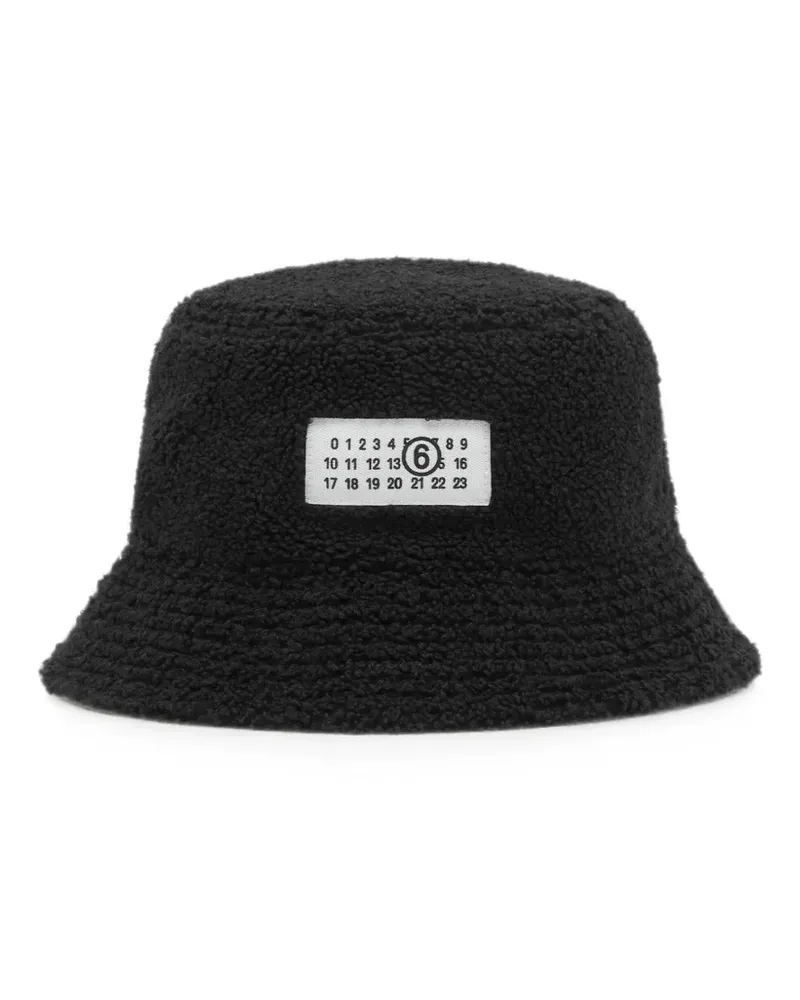 Maison Margiela Fischerhut mit Patch-Detail - Schwarz Schwarz
