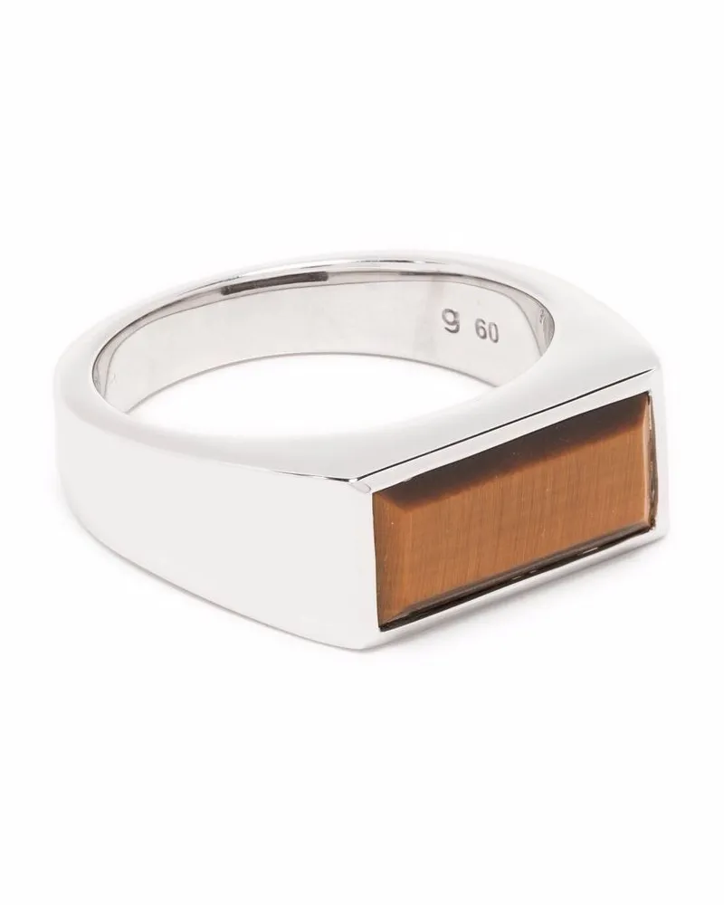 Tom Wood Ring mit Tigerauge - Silber Silber