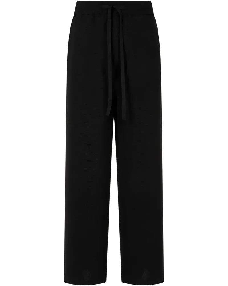 STUDIO TOMBOY Fein gestrickte Jogginghose - Schwarz Schwarz