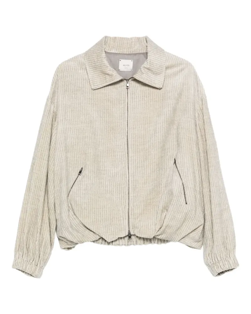 ALYSI Cordjacke mit Reißverschluss - Nude Nude
