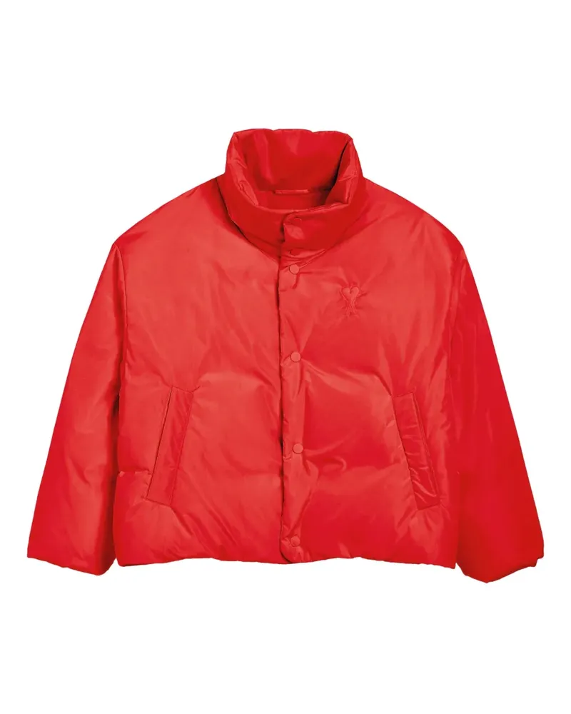 AMI Paris Gefütterte Ami de Coeur Jacke - Rot Rot