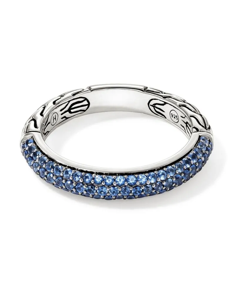 John Hardy JH Essential Sterlingsilberring mit Saphir Silber