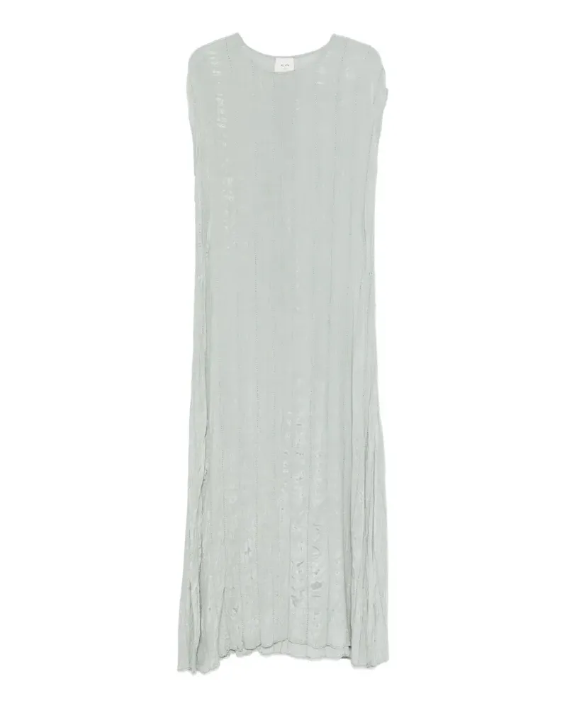 ALYSI Geripptes Midikleid - Blau Blau