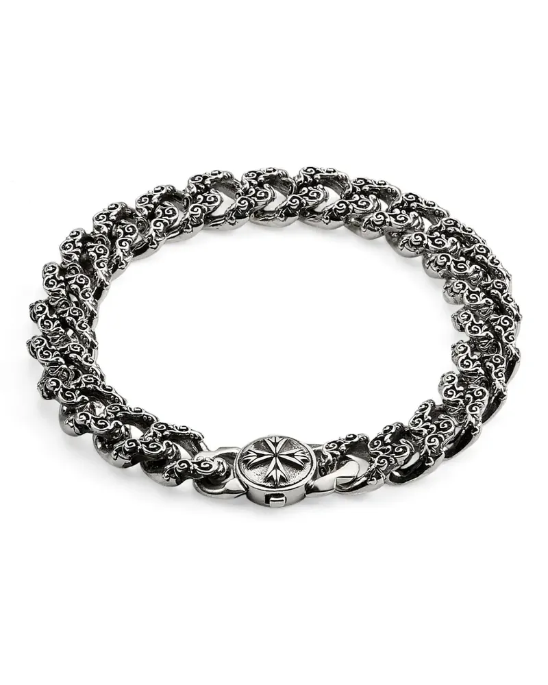 Emanuele Bicocchi Kleines Flourish Kettenarmband - Silber Silber