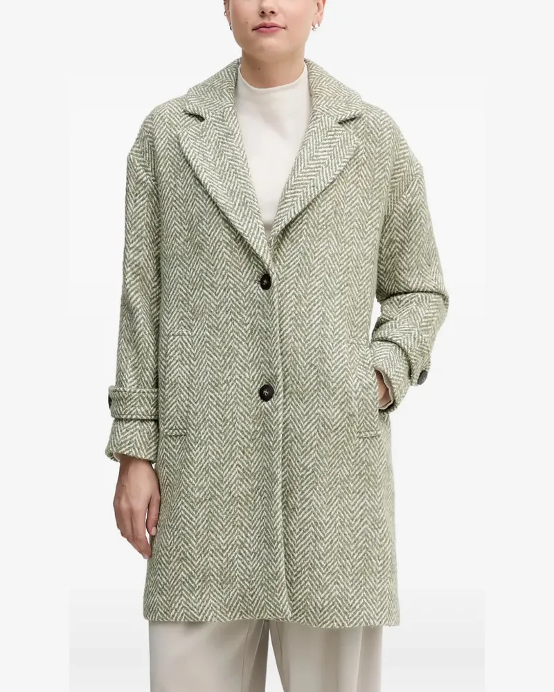 Benetton Geknöpfter Mantel - Grün Grün