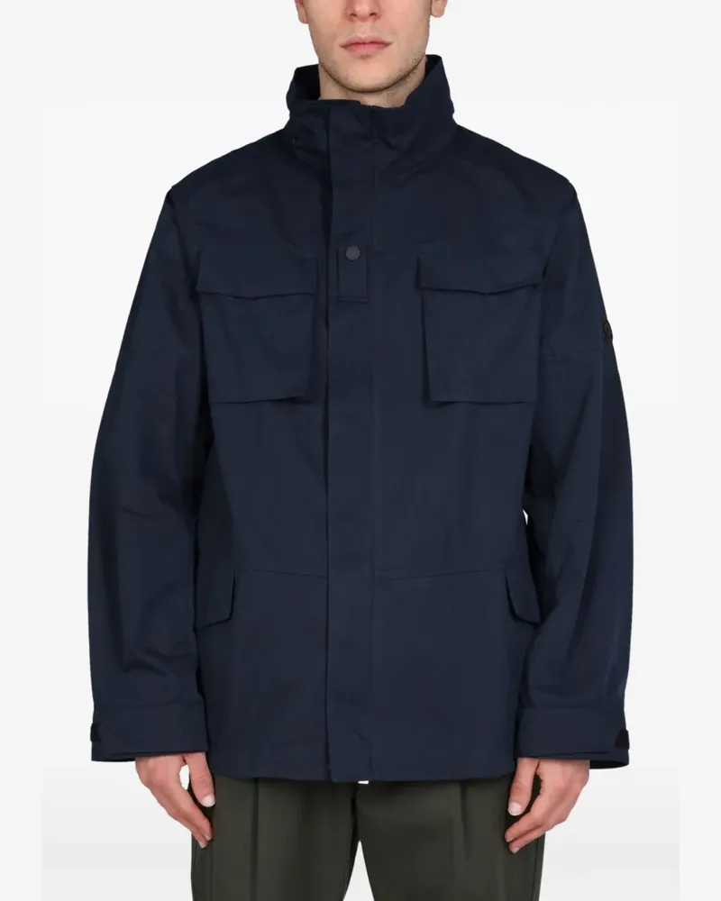LARDINI Windbreaker mit Klappentasche - Blau Blau