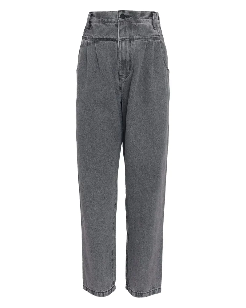 Amapô Jeans mit Falten - Grau Grau