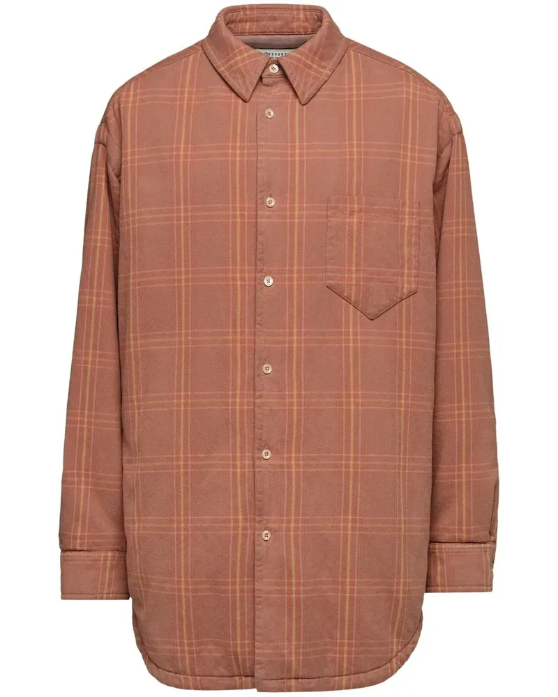 Maison Margiela Kariertes Hemd - Orange Orange