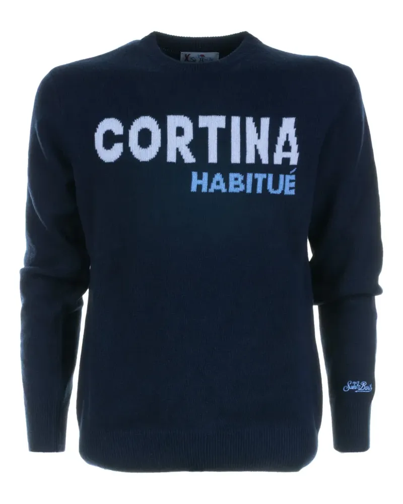 MC2 Saint Barth Klassischer Intarsien-Pullover - Blau Blau