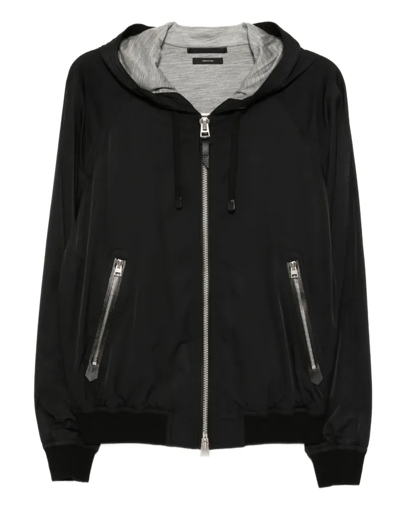 Tom Ford Gefütterte Jacke - Schwarz Schwarz