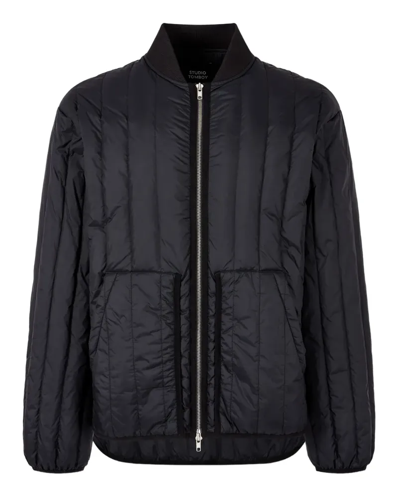 STUDIO TOMBOY patch-pocket padded jacket - Schwarz Schwarz