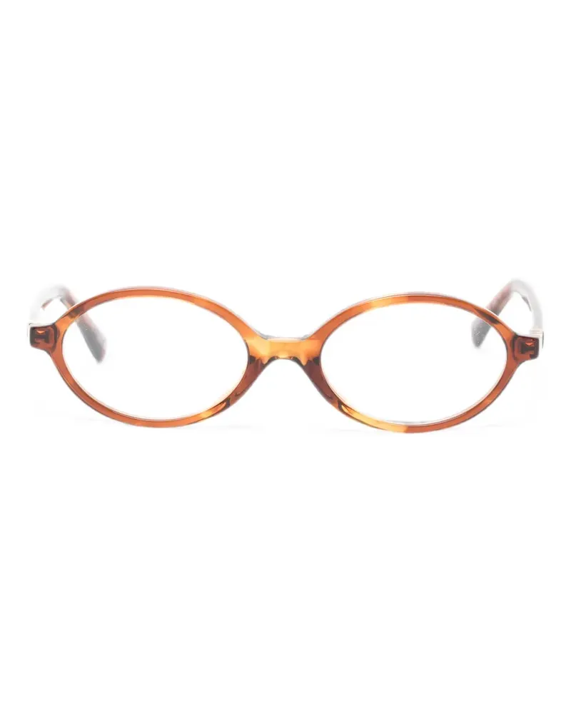 Miu Miu Brille mit ovalem Gestell - Braun Braun