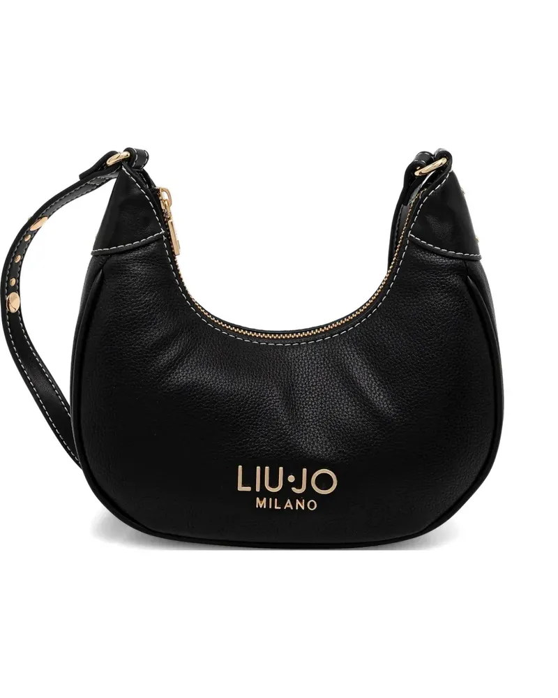 Liu Jo Schultertasche mit Logo - Schwarz Schwarz
