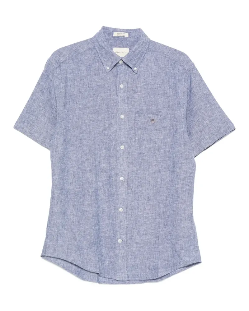 Gant Kurzärmeliges Hemd - Blau Blau