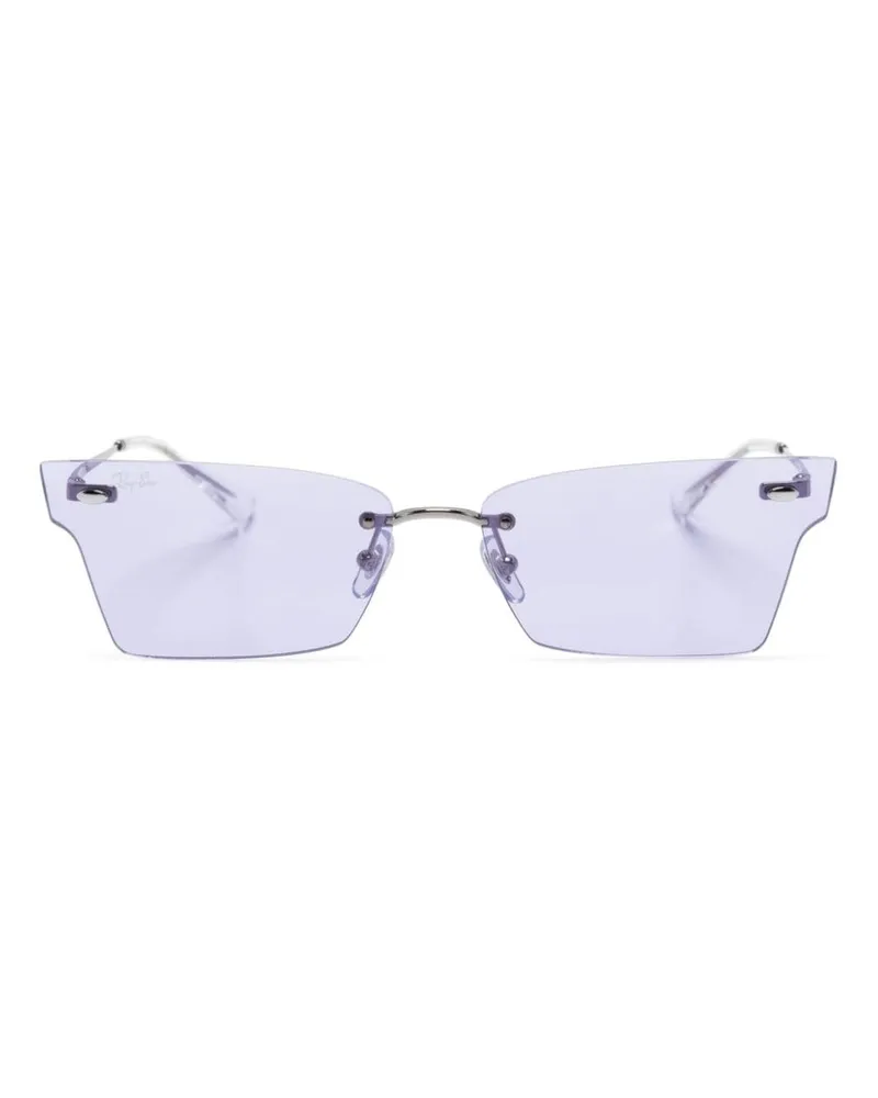 Ray Ban Xime Sonnenbrille mit geometrischem Gestell - Silber Silber