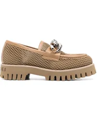 Casadei Loafer mit Kettenriemen Nude