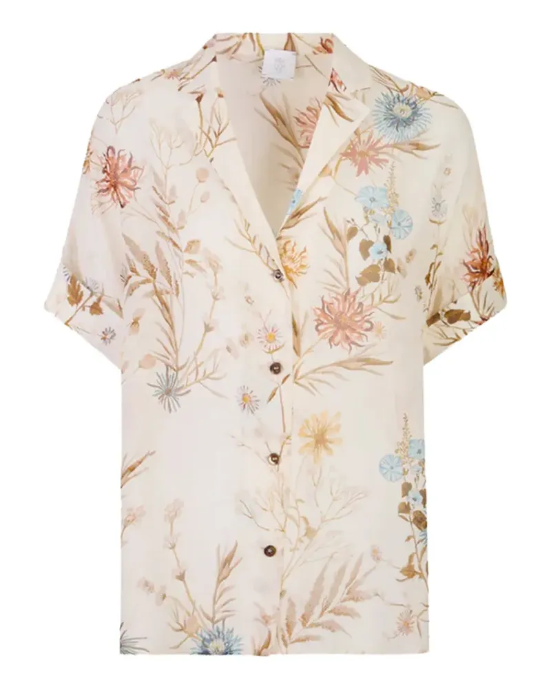 Eleventy floral-print buttoned shirt - Nude Nude